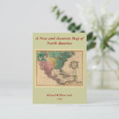 1763 Noord-Amerikaanse kaart (Staand voorkant)