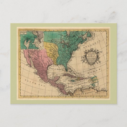 1763 Noord-Amerikaanse kaart (Voorkant)