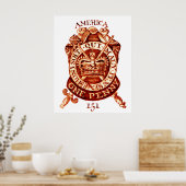 1765 Amerikaanse belastingstempel Poster (Keuken)