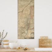 1768 Jeffreys Map of New York and New Jersey Poster (Keuken)