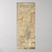 1768 Jeffreys Map of New York and New Jersey Poster (Voorkant)