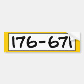 176-671 BUMPERSTICKER (Voorkant)