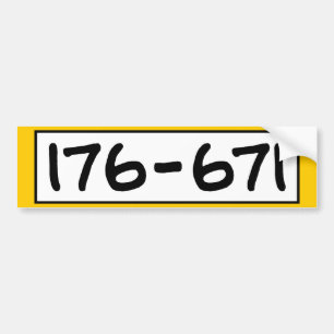 176-671 BUMPERSTICKER