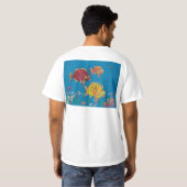#176 Sanibel Captiva Island Fish Art T-shirt (Achterkant volledig)