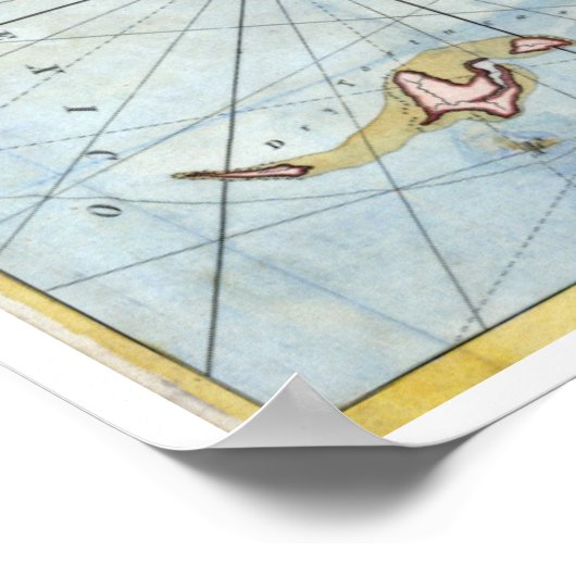 1772 Southern Florida Map Poster (Hoek)