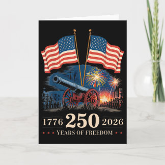 1776 2026 250 Jaar Vrijheid 250ste Amerikaanse Jub Kaart