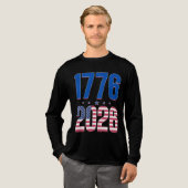 1776 2026 250 jaar vrijheid Tri-Blend shirt (Voorkant)