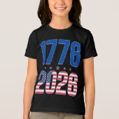 1776 2026 250 jaar vrijheid Tri-Blend shirt (Voorkant)