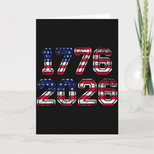 1776-2026 250ste verjaardag Amerikaanse vlag Adela Kaart
