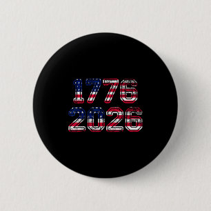 1776-2026 250ste verjaardag Amerikaanse vlag Adela Ronde Button 5,7 Cm