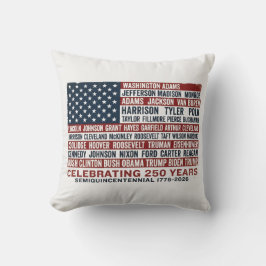 1776-2026 America 250e Verjaardag Presidentiële Au Kussen