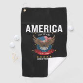 1776 2026 | Amerika 250 Jaar Adelaar Patriottisch Golfhanddoek (Insitu)
