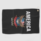 1776 2026 | Amerika 250 Jaar Adelaar Patriottisch Golfhanddoek (Horizontaal)