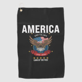 1776 2026 | Amerika 250 Jaar Adelaar Patriottisch Golfhanddoek (Voorkant)
