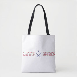 1776 2026 Amerika 250 Jaar Patriottische Herdenkin Tote Bag
