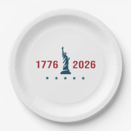 1776 2026 Amerika 250ste verjaardag Patriotisch Papieren Bordje