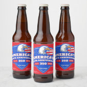 1776–2026 Eagle Shield • Custom Homebrew Label USA Bier Etiket (Flessen)