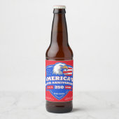 1776–2026 Eagle Shield • Custom Homebrew Label USA Bier Etiket (Voorkant)