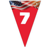 1776–2026 Editable 16-Flag Red-White-Blue America Vlaggetjes (Tweede vlag)