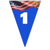 1776–2026 Editable 16-Flag Red-White-Blue America Vlaggetjes (Eerste vlag)