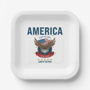 1776 2026   Patriottische Amerikaanse Vlag Arend A Papieren Bordje