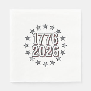 1776 2026 Patriottische Sterren Vintage Vector Des Servet