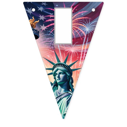 1776–2026 QR Bunting • Edit Text & Link in Minutes Vlaggetjes (Derde vlag)