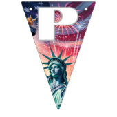 1776–2026 QR Bunting • Edit Text & Link in Minutes Vlaggetjes (Eerste vlag)