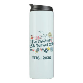 1776 - 2026 Retro 250e verjaardag 4 juli Thermosbeker