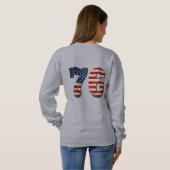 1776-2026 USA 250th Anniversary Patriotic Design Trui (Achterkant volledig)