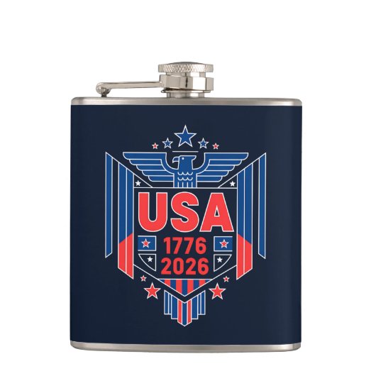 1776-2026 Verenigde Staten Heupfles (Voorkant)