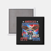1776-2026 VS 250ste verjaardag 4 juli Magneet (Voorkant / Achterkant)