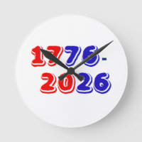 1776 2026 Wandklok