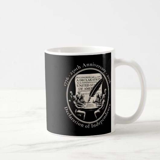1776 250ste Verjaardag Verklaring van Onafhankelij Koffiemok (Rechts)