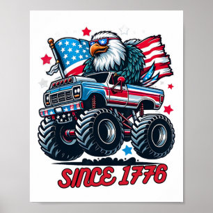 1776 4 juli Ld Eagle Usa Vlag 250 Jubileum Pa Poster