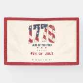1776 4 juli Onafhankelijkheidsdag Patriottisch Spandoek (Horizontaal)