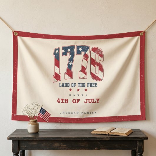1776 4 juli Onafhankelijkheidsdag Patriottisch Spandoek