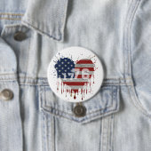 1776 American Flag Ronde Button 7,6 Cm (In situ)