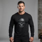1776 American Flag Skull Long Sleeve Shirt | USA