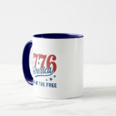 1776 America's 250e verjaardag Mok (Voorkant links)