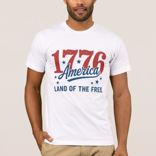 1776 America's 250e verjaardag T-shirt (Voorkant)
