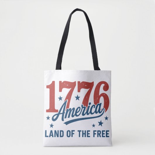 1776 America's 250e verjaardag Tote Bag (Voorkant)