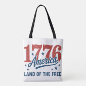 1776 America's 250e verjaardag Tote Bag (Achterkant)