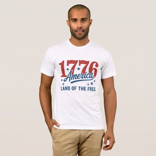 1776 America's 250th Anniversary T-shirt (Voorkant volledig)