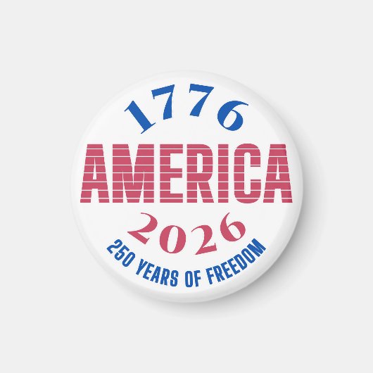 1776 AMERIKA 2026 250 jaar vrijheid Magneet (Voorkant)