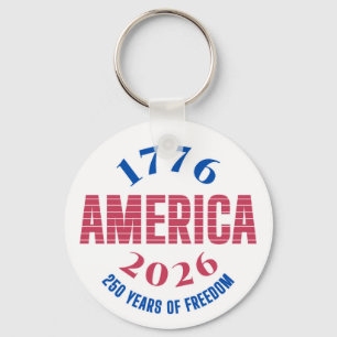 1776 AMERIKA 2026 250 jaar vrijheid Sleutelhanger