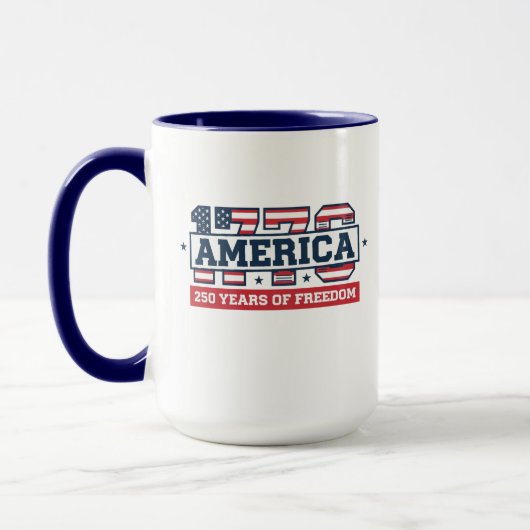 1776 Amerika 250 Jaar | Patriottische Amerikaanse Mok (Links)