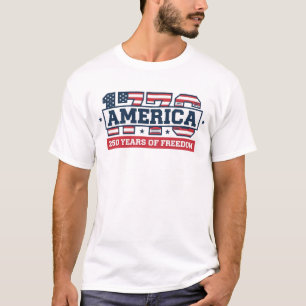 1776 Amerika 250 Jaar Patriottische Amerikaanse T-shirt
