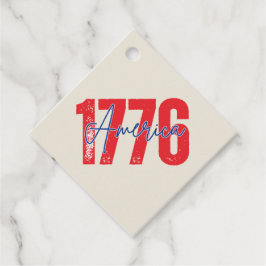 '1776 Amerika' 250e Zachte Greige 4 juli Bedankjes Labels