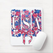 1776 Amerika 4 juli USA Bloemen Bloemen Muismat (Met muis)